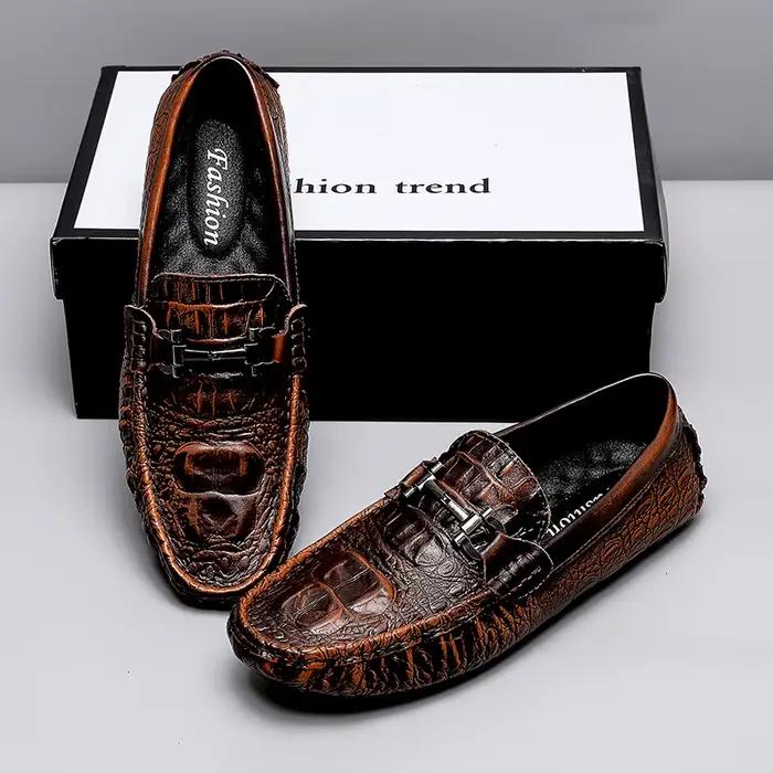 Mocassins en cuir pour hommes