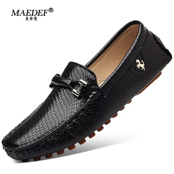MAEDEF hommes chaussures mocassins hommes chaussures habillées confortable décontracté affaires hommes chaussures homme conduite chaussure grande taille 39-48 mocassins