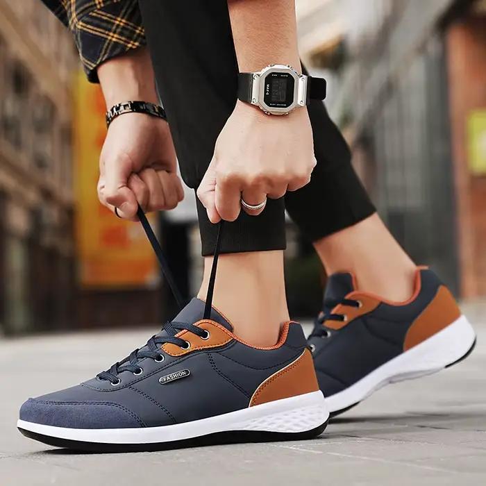 Nouveau Balan hommes chaussures en cuir Sneaker tendance