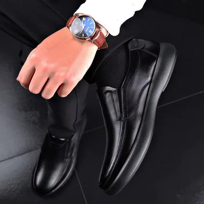 Mocassins souples en cuir PU pour hommes