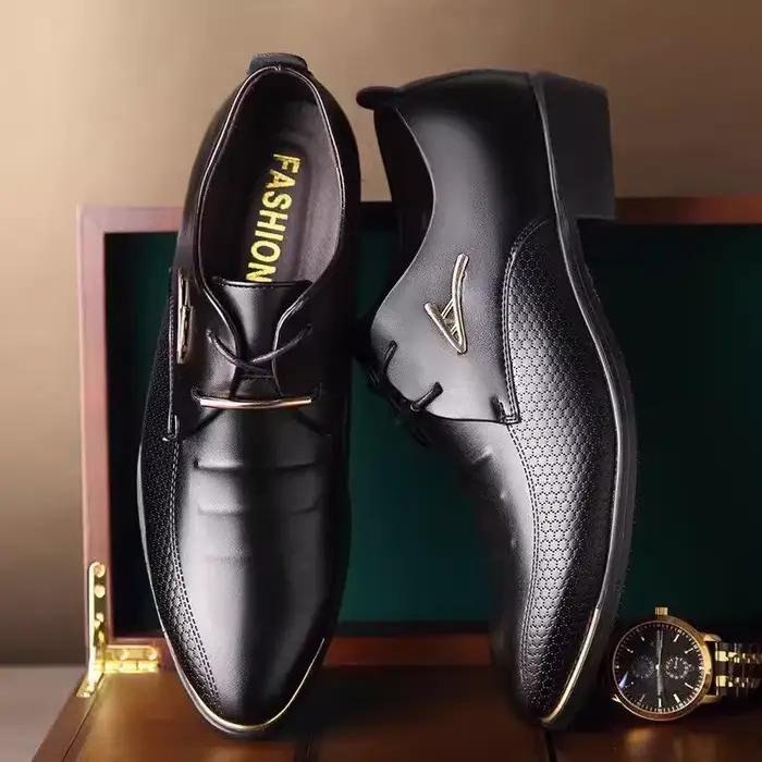 Chaussures affaires décontractées élégantes et résistantes à l'eau pour homme occasions bureau et carrière