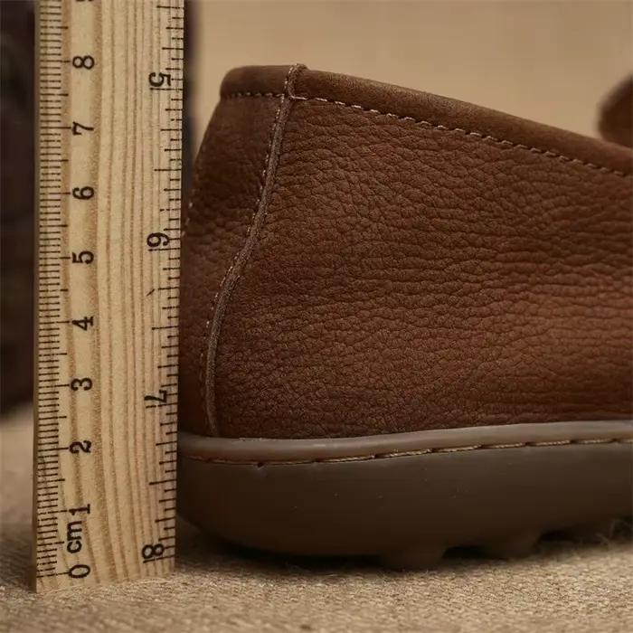 Mocassins d'affaires décontractés en cuir véritable italien pour hommes