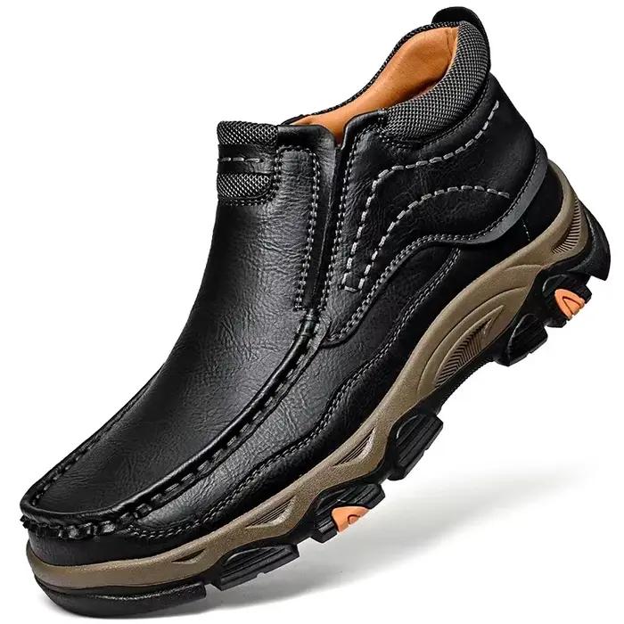 2025 baskets en cuir véritable pour hommes bottes décontracté