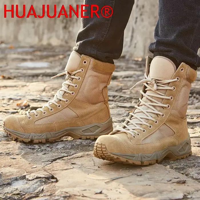Nouveau Sport armée hommes Combat bottes tactiques en plein air randonnée désert cuir bottines