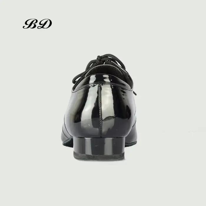Chaussures de danse latine en cuir verni pour hommes