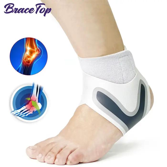 Support de compression pour le sport, 1 pièce, stabilisateur de rinçage, orthèse tendon oto instituts sangle pied entorse blessure ronde basket-ball football