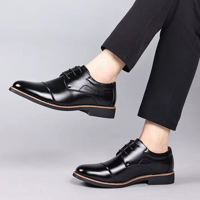 Chaussures simples décontractées d'affaires de grande taille pour hommes