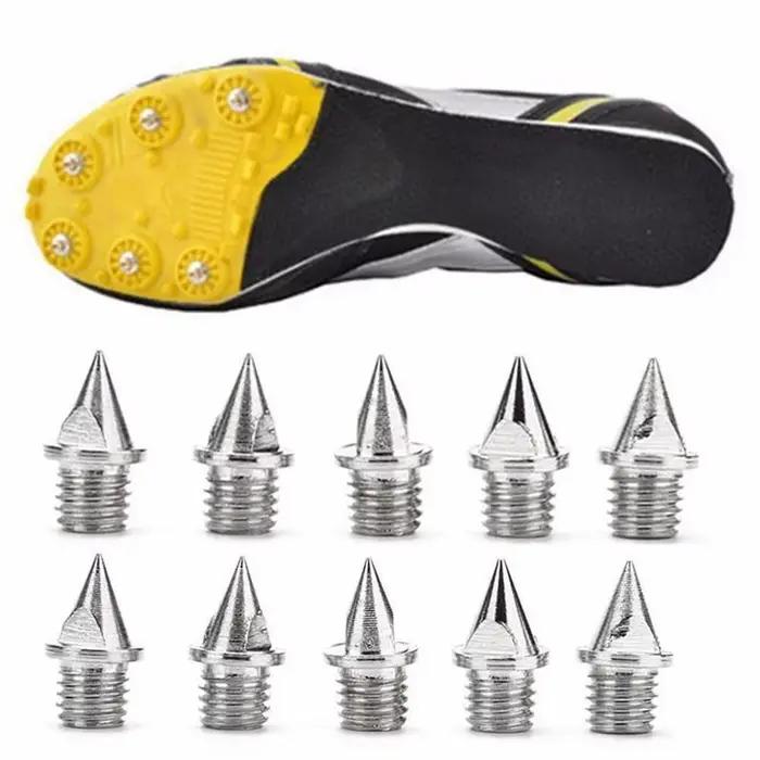 Pointes de chaussures en acier résistantes à l'usure, clous de chaussures en acier, pointes de chaussures de piste pour piste de piste, impression de cross-country, haute qualité, 16 pièces