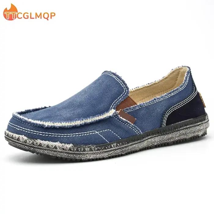Chaussures Bateau en Toile pour Homme