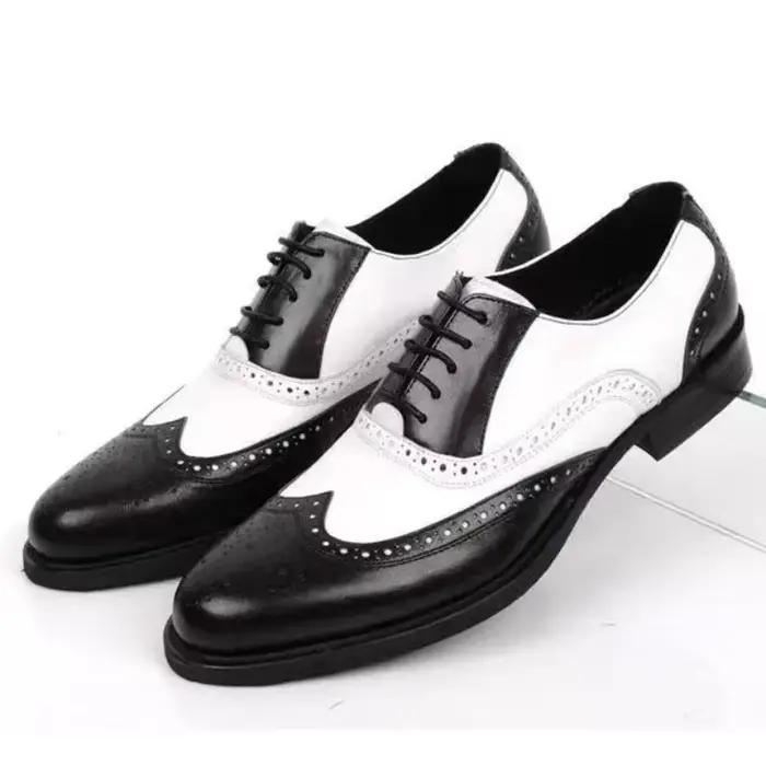 Couleurs mélangées hommes chaussures habillées rétro