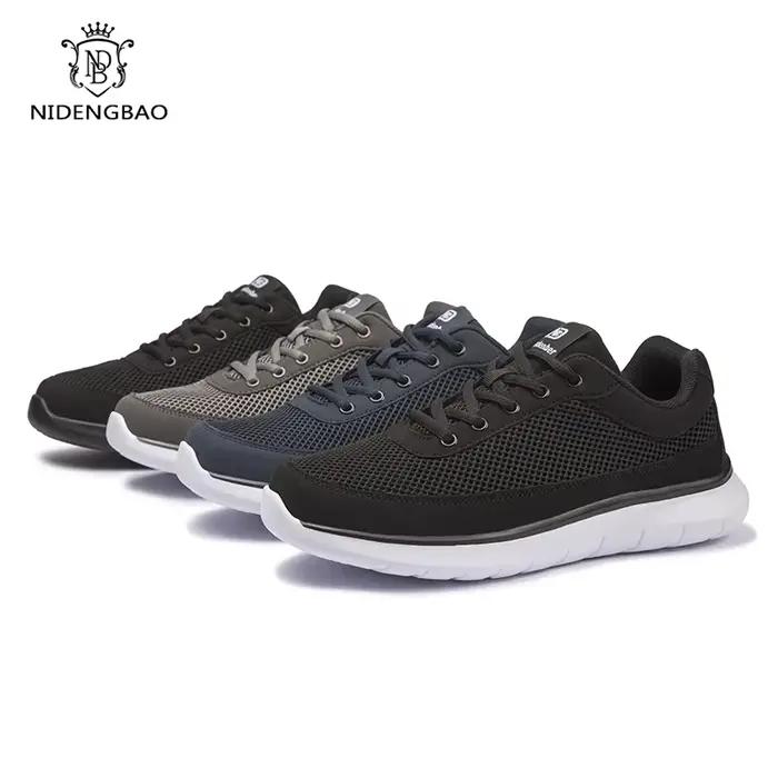 Baskets pour hommes maille respirant hommes chaussures décontractées grande taille 40-50 léger marche hommes chaussures de haute qualité semelles antidérapantes chaussure