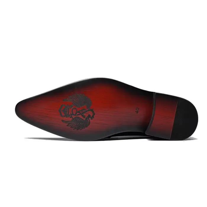 Nouvelles chaussures pointues pour hommes, robe de soirée, chaussures de mariage pour marié, mode homme, style