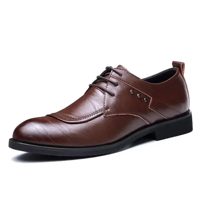 Chaussures habillées pour hommes en cuir véritable