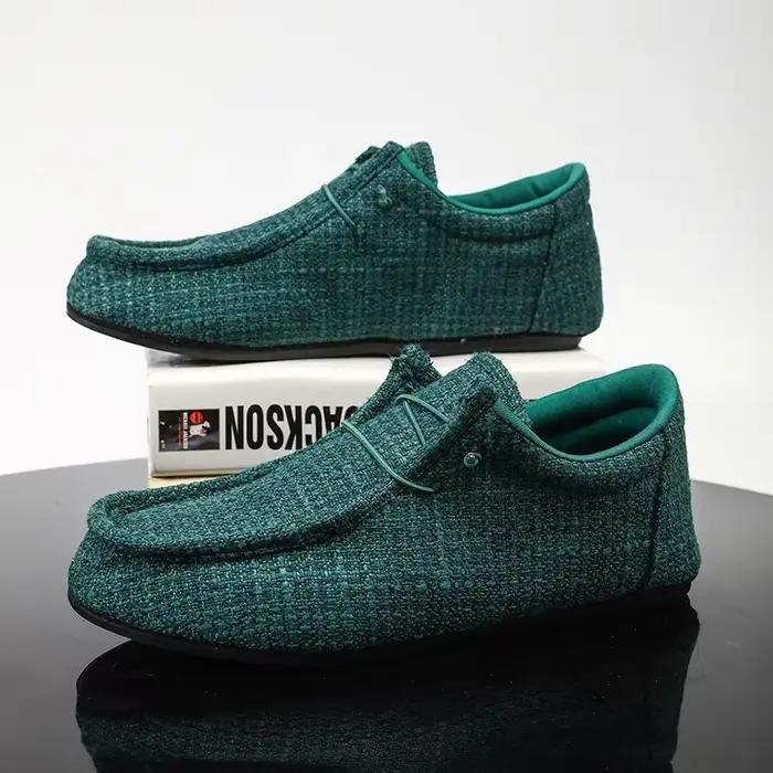 Chaussures Bateau en Toile pour Homme