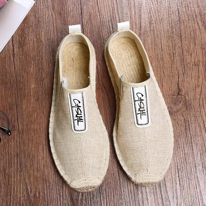 Lin mâle chaussures décontractées mocassins