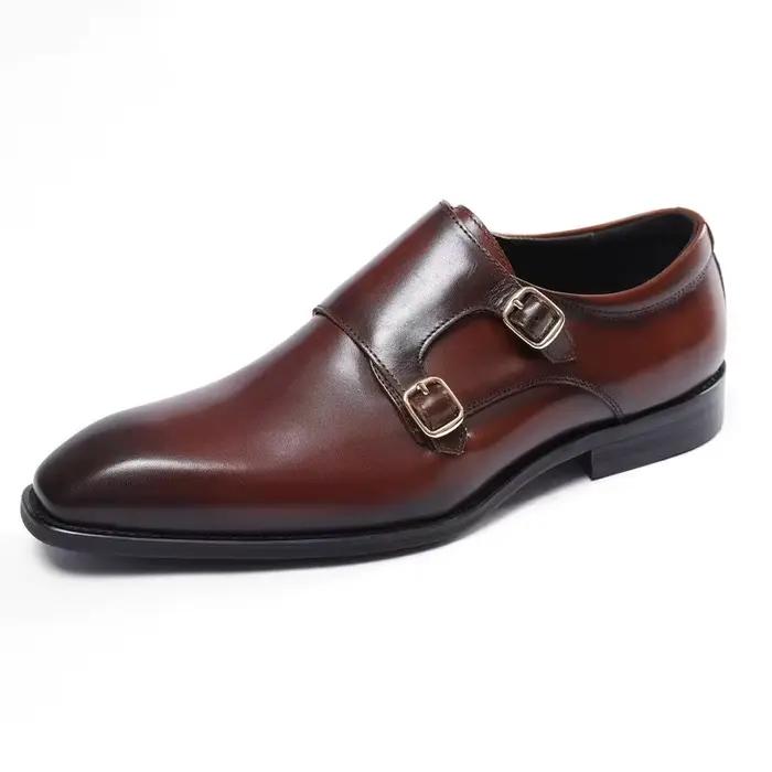 Chaussures à boucle Style Derby pour hommes
