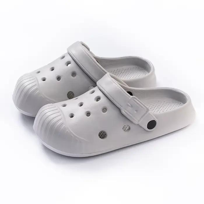 Sandales de plage pour hommes à bout perforé, nouvelle collection été 2026, en EVA, sensation de marcher sur des éclats de glace, lacets DIY