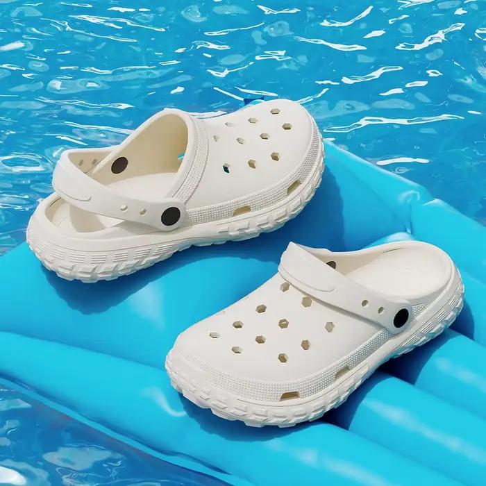 Chaussures TZLDN à trous pour femmes et hommes, sandales d'été antidérapantes, pantoufles de plage confortables et élégantes pour les occasions spéciales