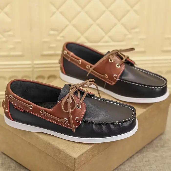 Chaussures de bateau mocassins homme confortables caoutchouc liège pointure large choix couleur occassions spéciales conduite printemps automne