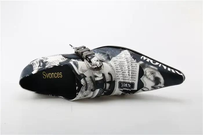 Chaussures de Luxe Personnalisées en Cuir group pour Homme, avec Talon en IQUE dex, Marque de Styliste, Motif Aléatoire