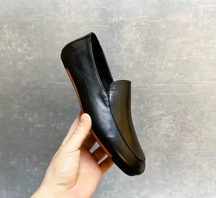 Chaussures pour hommes, chaussures en cuir européennes, à enfiler, en cuir véritable, style business casual, mocassins pour hommes