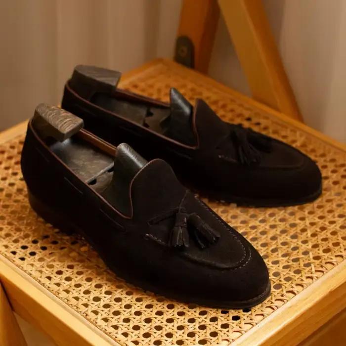 Mocassins en daim de vache pour hommes décontractés She ERA pointures 37-47 printemps automne ocassions multiples polyvalents