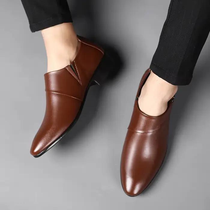 Oxfords chaussures en cuir pour hommes de luxe