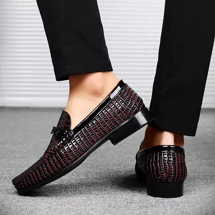 Chaussures en cuir véritable faites à la main pour hommes, mocassins à enfiler, chaussures décontractées, mocassin de haute qualité, chaussures d'affaires
