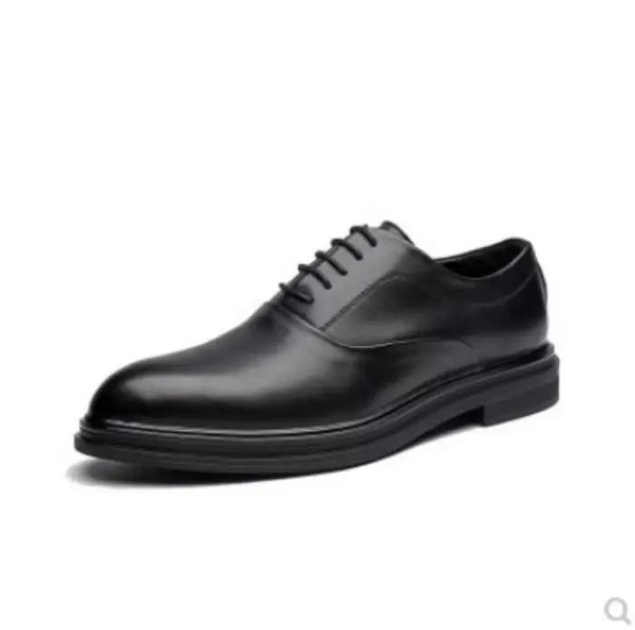 Chaussures britanniques en cuir à bout pointu pour hommes