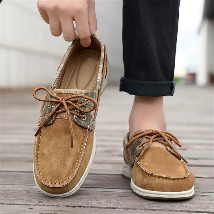 Mocassins bateau WQT en PU de qualité supérieure pour hommes grandes tailles décontractés occassions estivales et formelles