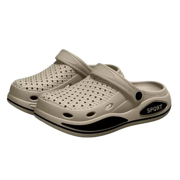 Chaussures de conduite en EVA résistante antidérapante et anti-odeurs pour hommes, semelle perforée et soutien de la voûte plantaire, style de rue moderne pour l'été