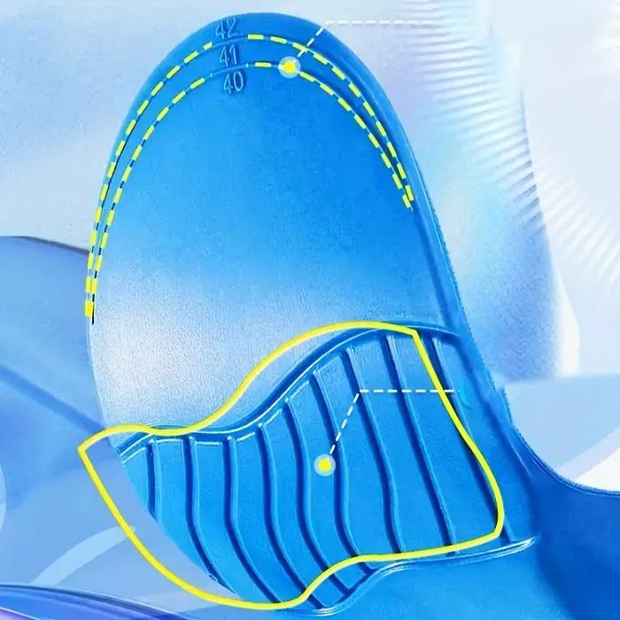 1 paire de semelles intérieures de soutien de la voûte plantaire unisexes avec coussin de talon en forme de U