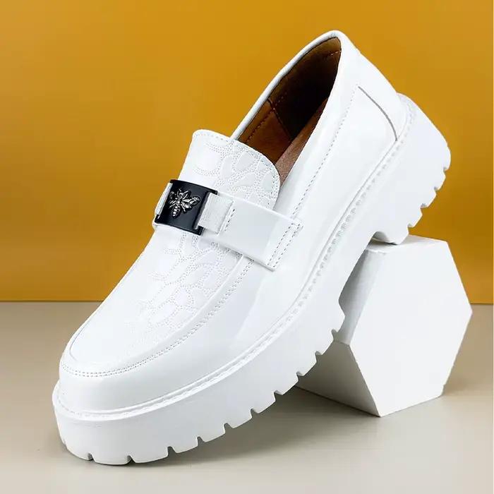 Hommes chaussures en cuir de luxe