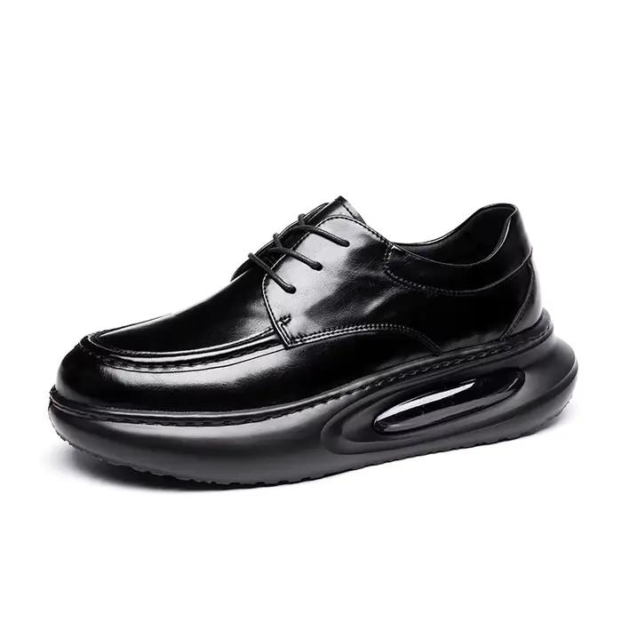 Chaussures à lacets de style britannique avec coussin d'air pour homme