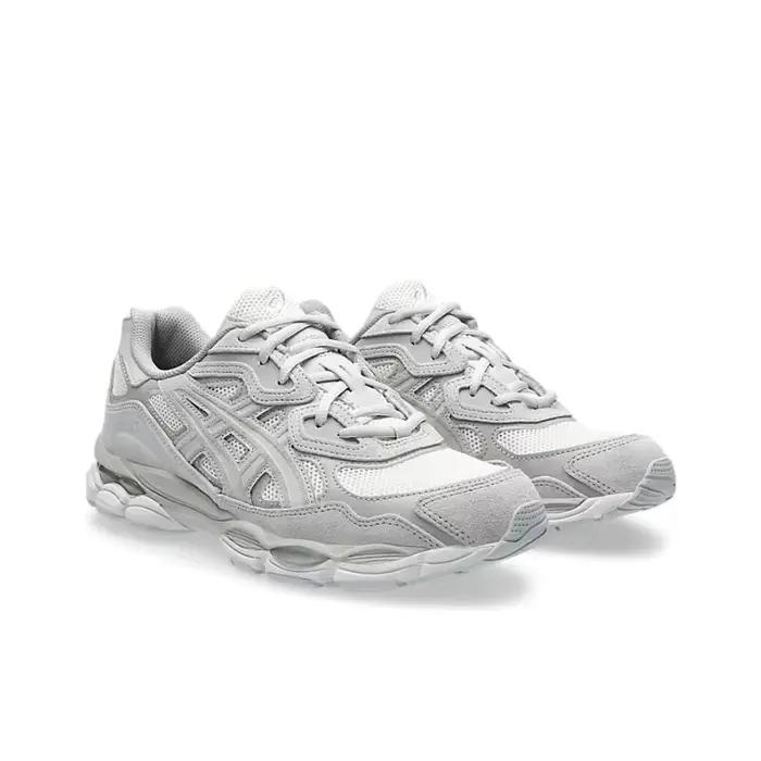 POIZON Asics GEL NYC Chaussures de course décontractées basses unisexe gris blanc 1203A663101