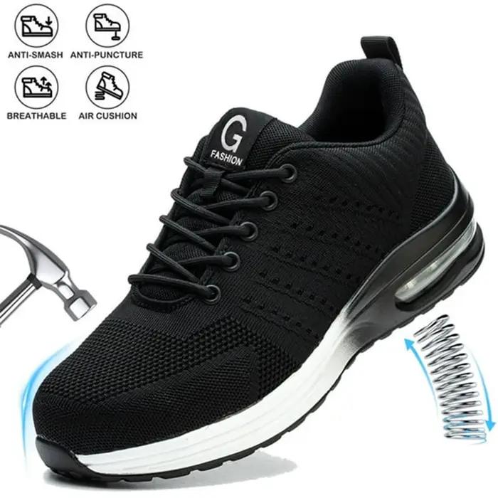 Chaussures de travail à bout en acier pour hommes et femmes