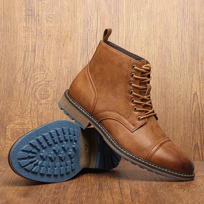 Bottes de rinçage en cuir pour hommes
