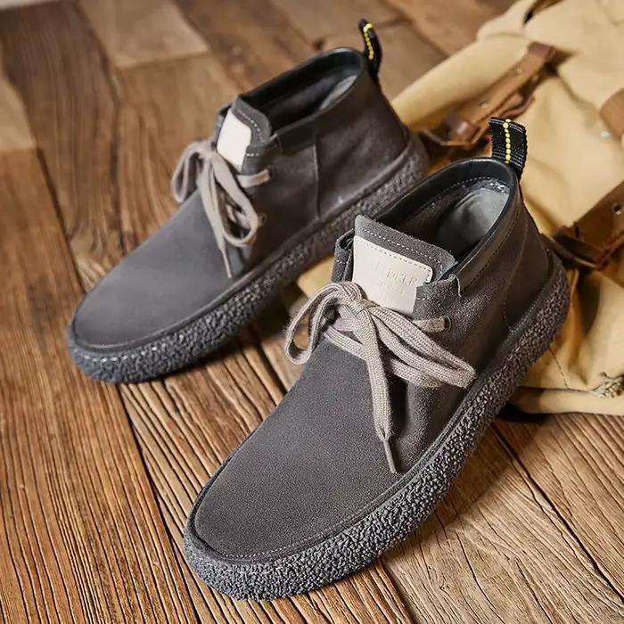Chaussures décontractées Sanzoog en daim de vache antidérapantes pour homme, printemps automne, confort respirant, design élégant, occassions décontractées