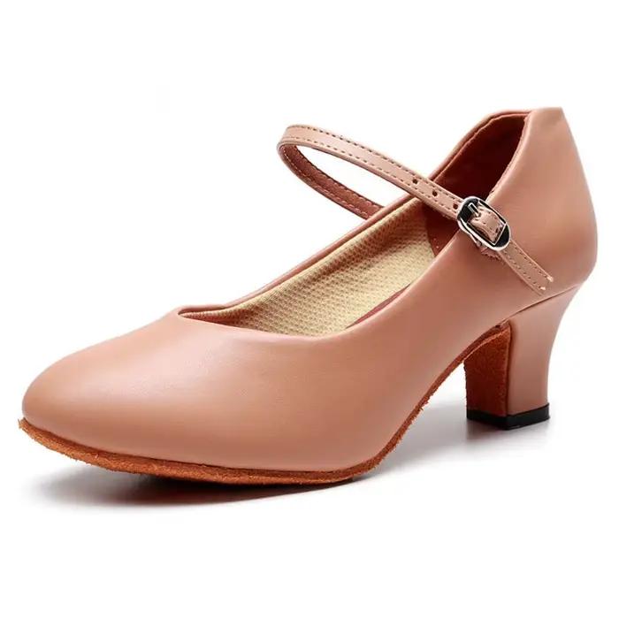 Chaussures de danse de flamenco pour femmes modernes, talon carré, danse salsa, tango, ballroom, chaussures de danse de salon, pointure 34-43