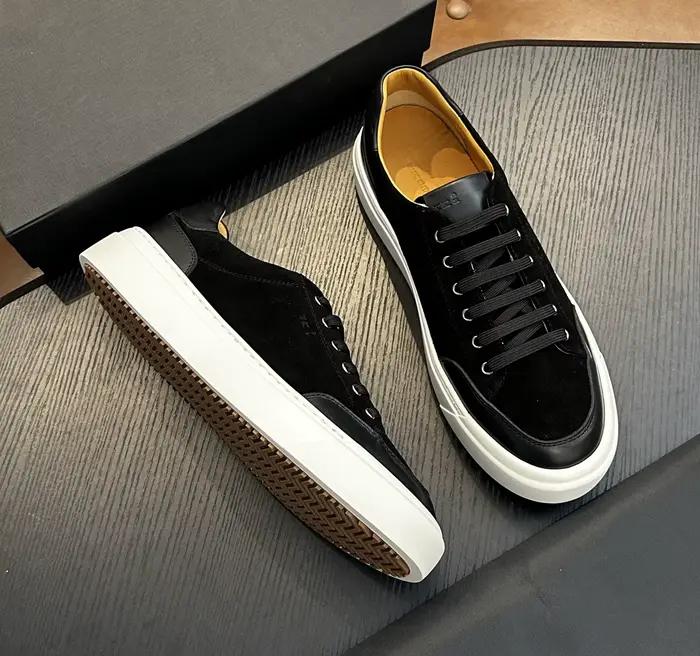 OECHSLI chaussures peau de vache daim 2025 nouvelle broderie mode qualité affaires véritable cuir mouvement hommes européen grande taille 38-47