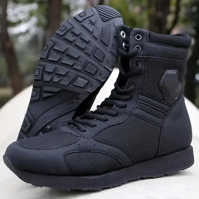 Chaussures de travail noires ultralégères pour hommes
