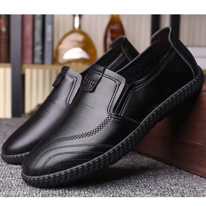 Chaussures décontractées pour hommes, chaussures polyvalentes en cuir souple, mocassins confortables à la mode, respirants, nouveaux Zapatos plats
