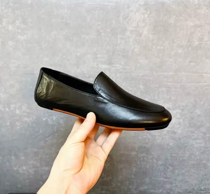 Chaussures pour hommes, chaussures en cuir européennes, à enfiler, en cuir véritable, style business casual, mocassins pour hommes