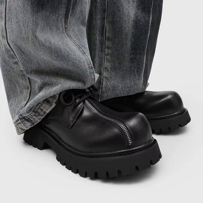 Chaussures Derby pour Homme en Cuir Verni 2026