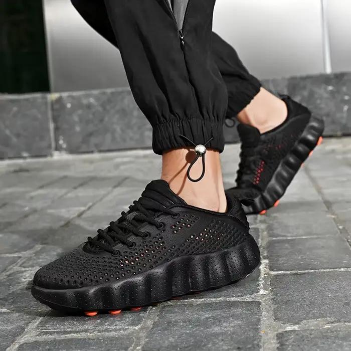 Chaussures décontractées homme semelle épaisse baskets mode souples chaussures de marche respirantes été pour homme Zapatillas Hombre 88217 chaussures homme occassions spéciales