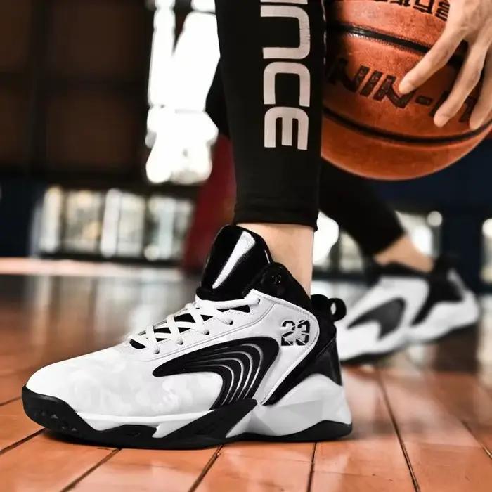 Chaussures de basket-ball homme en cuir verni avec semelle en EVA pour entraînements et compétitions sur terrain durOptionsResolver\OptionsResolver