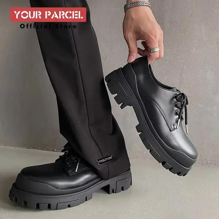 Chaussures Derby à semelle optique parisienne pour hommes