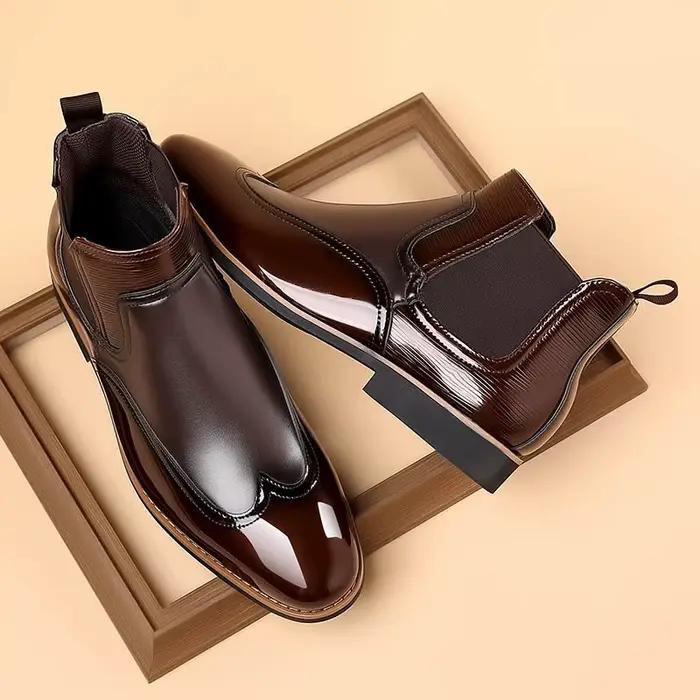 Bottes Chelsea UXST pour homme Style britannique Classique Élégantes Occasions Spéciales Bottes Chelsea Luxe Décontractées Haut de Gamme