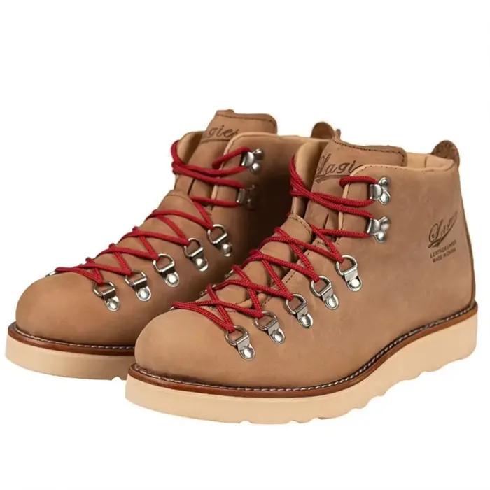 Bottines vintage en cuir pour hommes – Chaussures d'alpinisme rétro