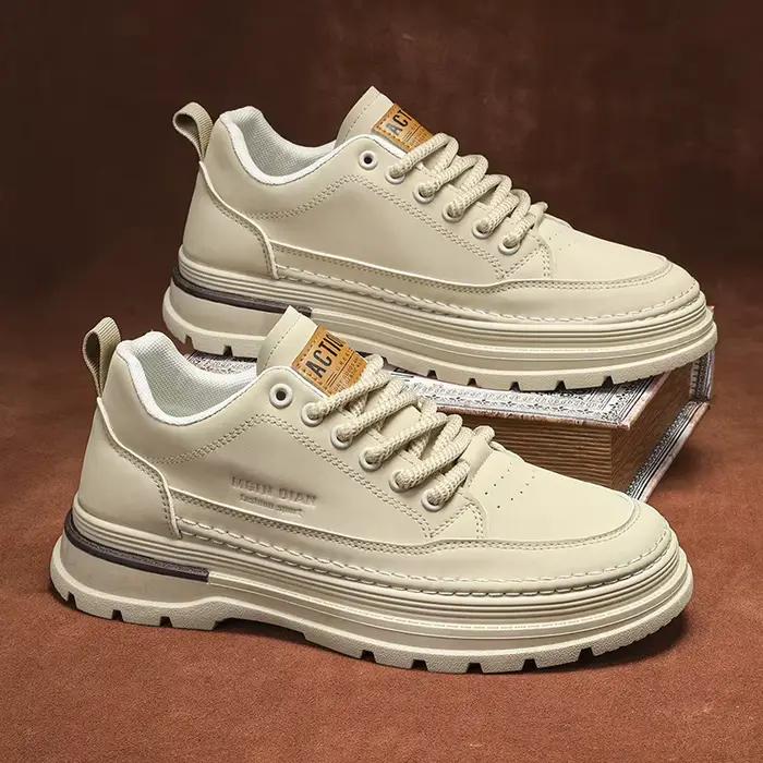 Chaussures de sport beiges pour hommes